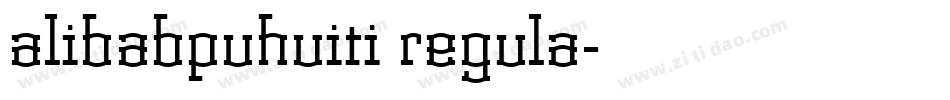 alibabpuhuiti regula字体转换